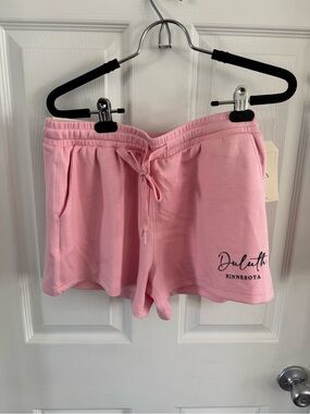 Pink Duluth Minnesota Logo Lounge Shorts